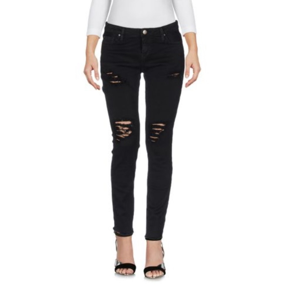 IRO Black Distressed Skinny Jeans